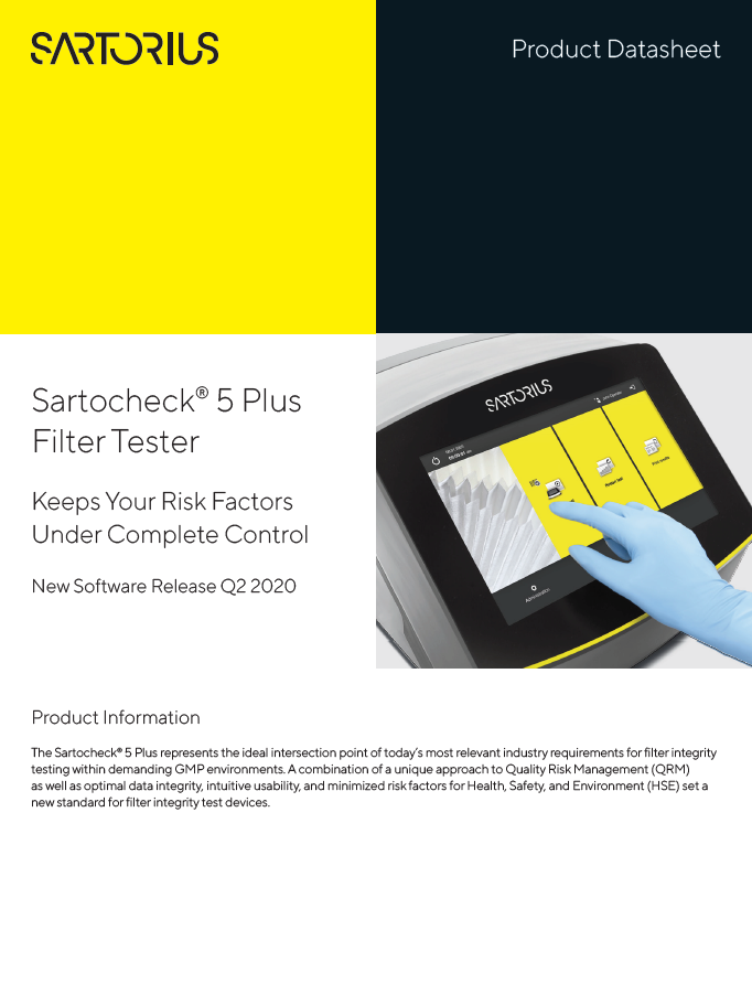 Sartocheck® 5 Plus tehnički podaci - Sartorius Croatia