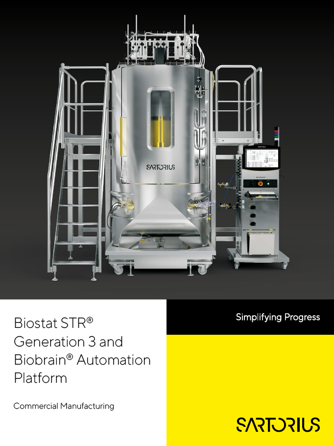 Komercijalna proizvodnja: Biostat STR® Generation 3 s Biobrain® automatiziranom platformom  - Sartorius Croatia